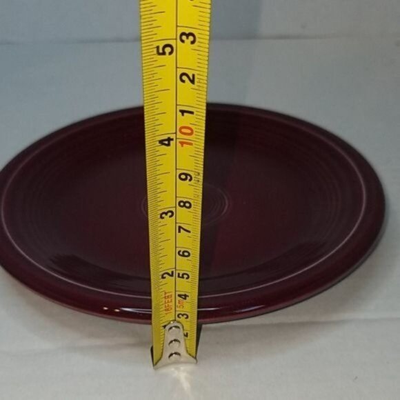 Fiestaware Fiesta CERAMIC Salad Plate Dish CONTAINER Claret 7.25" - Picture 5 of 8